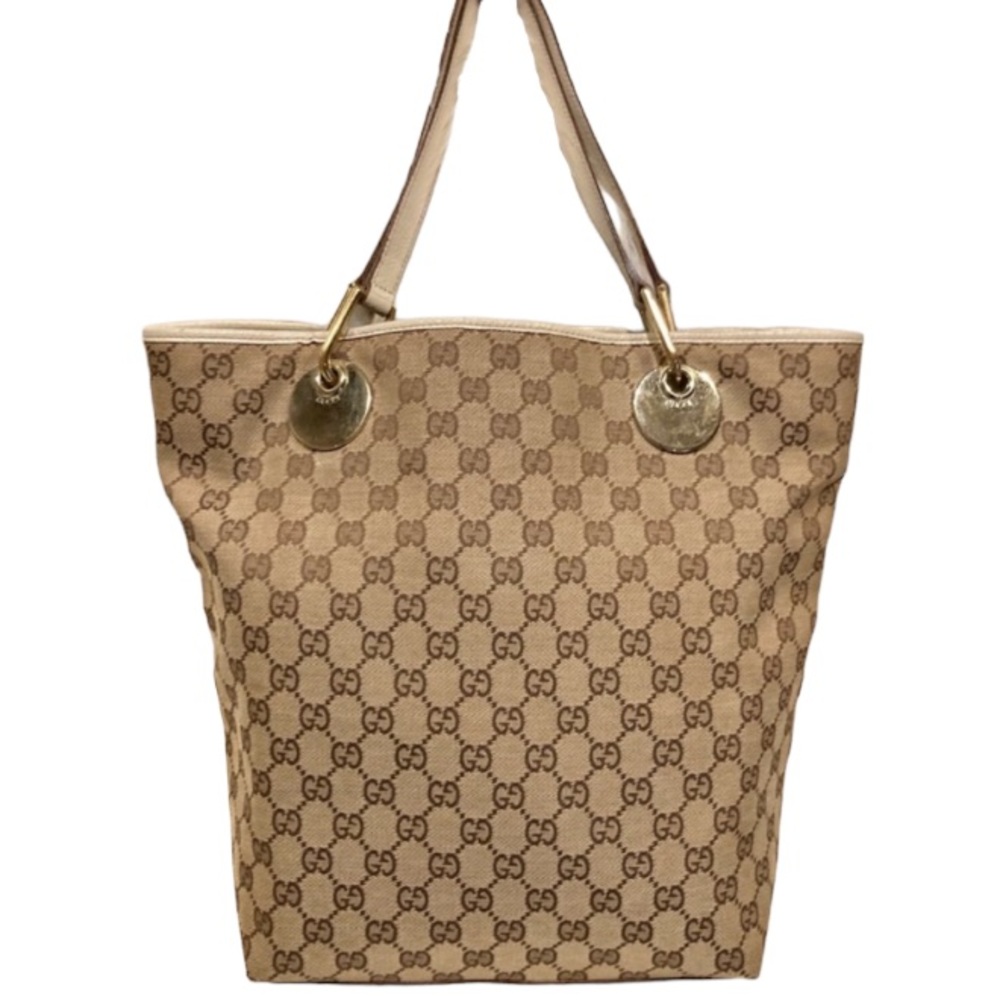 Authentic Gucci Monogram Logo Eclipse Shoulder Bag Handbag Tote